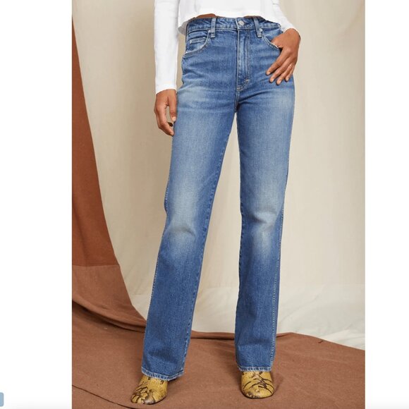 AMO High Rise Kick Women's Jeans - Picture 1 of 9